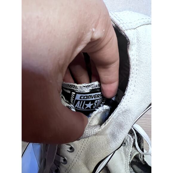 Converse Chuck Taylor Classic Low Top White Grunge Punk Emo Sneakers - Picture 8 of 10